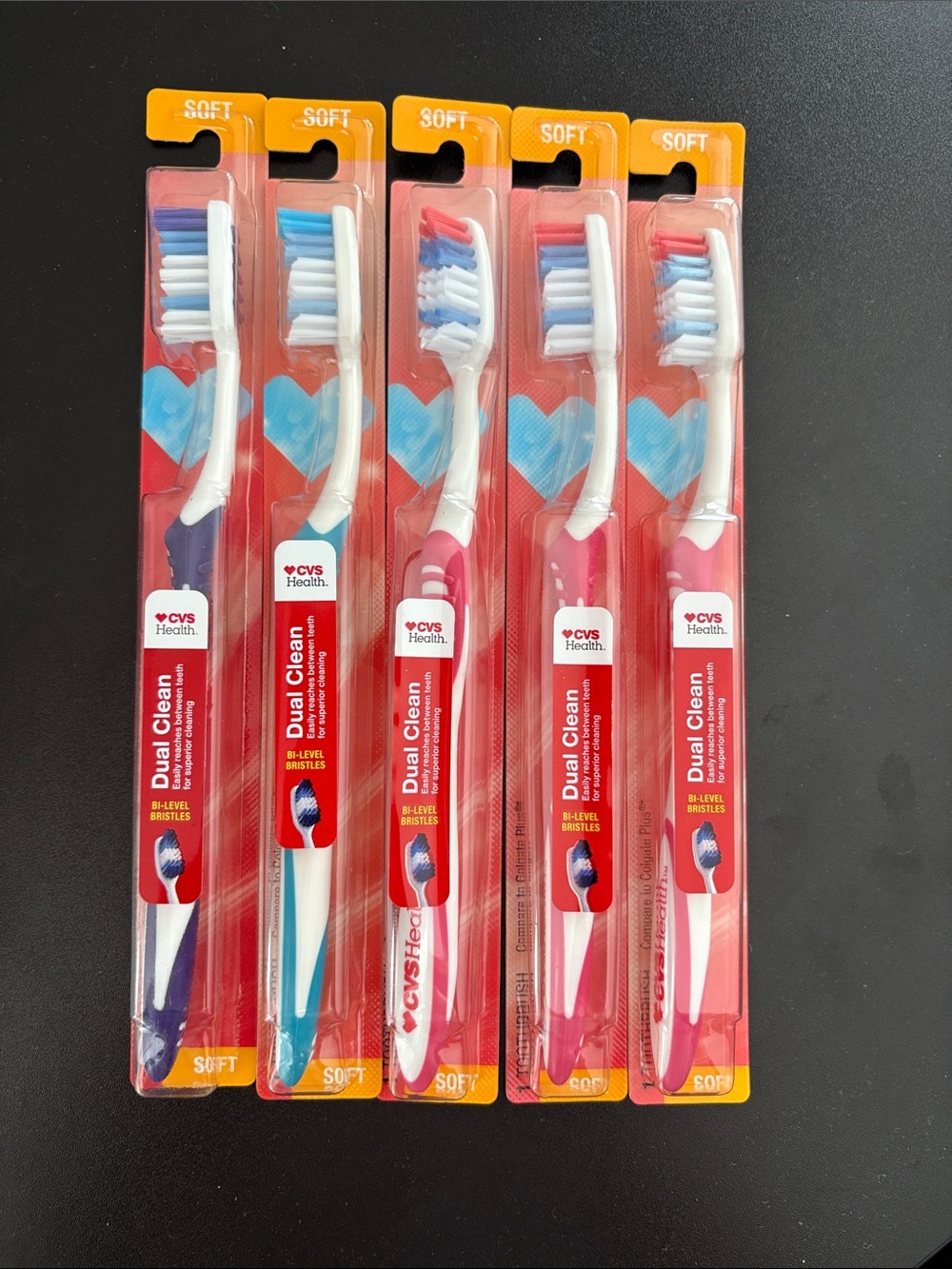 5 soft toothbrushes